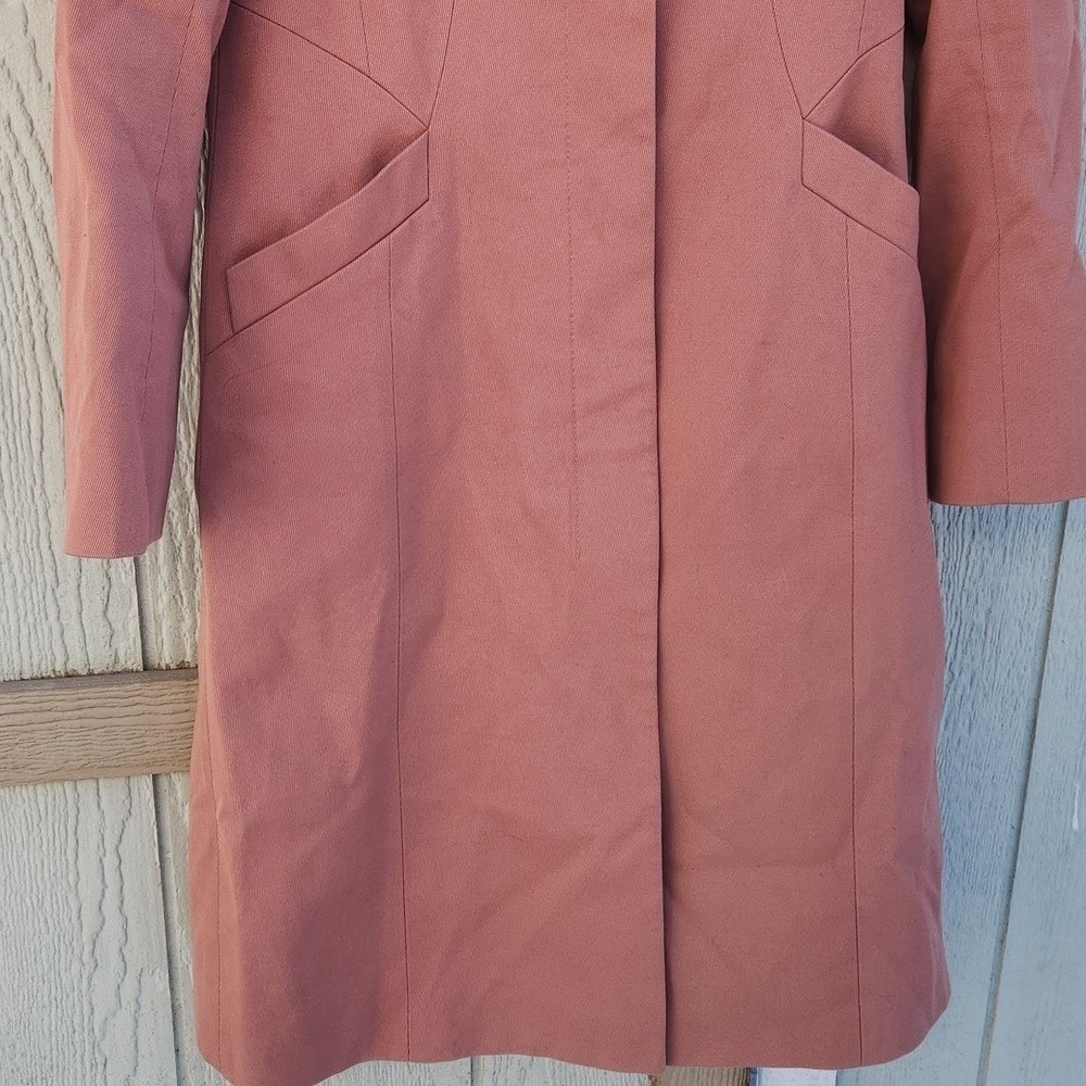 Reiss Elevated Polished Preppy Chic Euro Capsule Old Money Trench Coat Xsmall - Picture 2 of 10